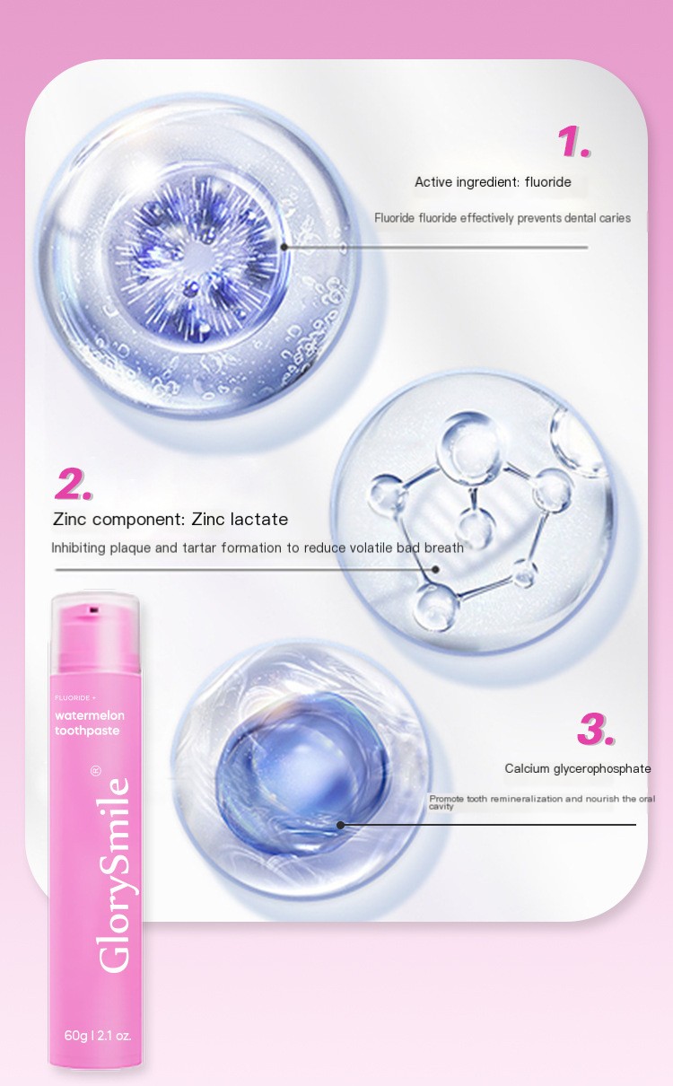 Fruity Whitening Toothpaste in Use