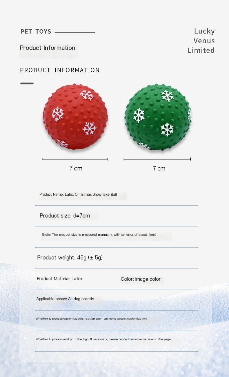 Christmas Snow Ball Red