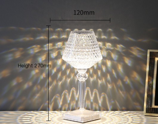 Crystal Wine Glass Table Lamp