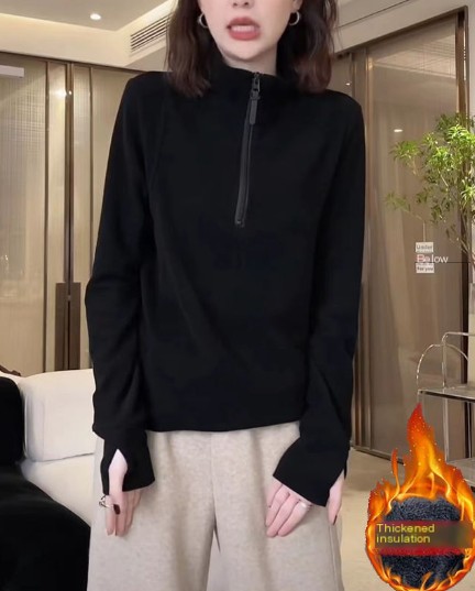 Half Zip Top Women's Fleece Base Image 4