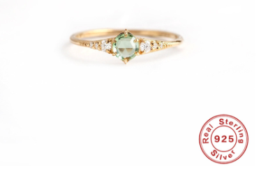 S925 Silver Opal Ring Image 2