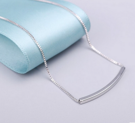 Curved Tube Necklace Image 1