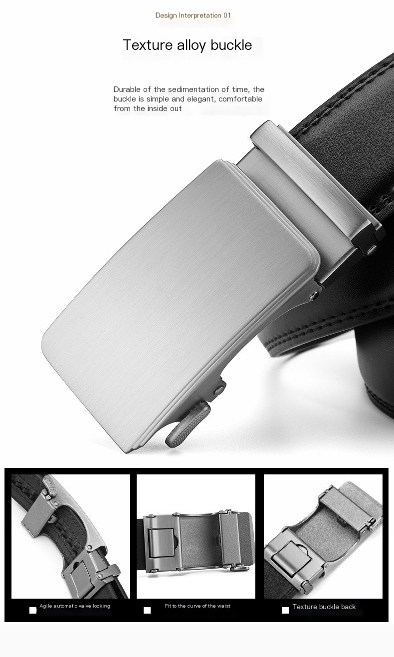 Belt with Zinc Alloy Buckle