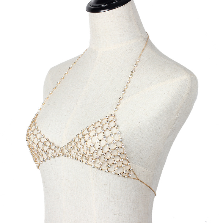 Rhinestone Body Chain - Silver