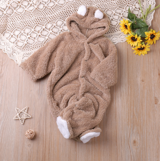 Teddy Bear Winter Onesie Closeup