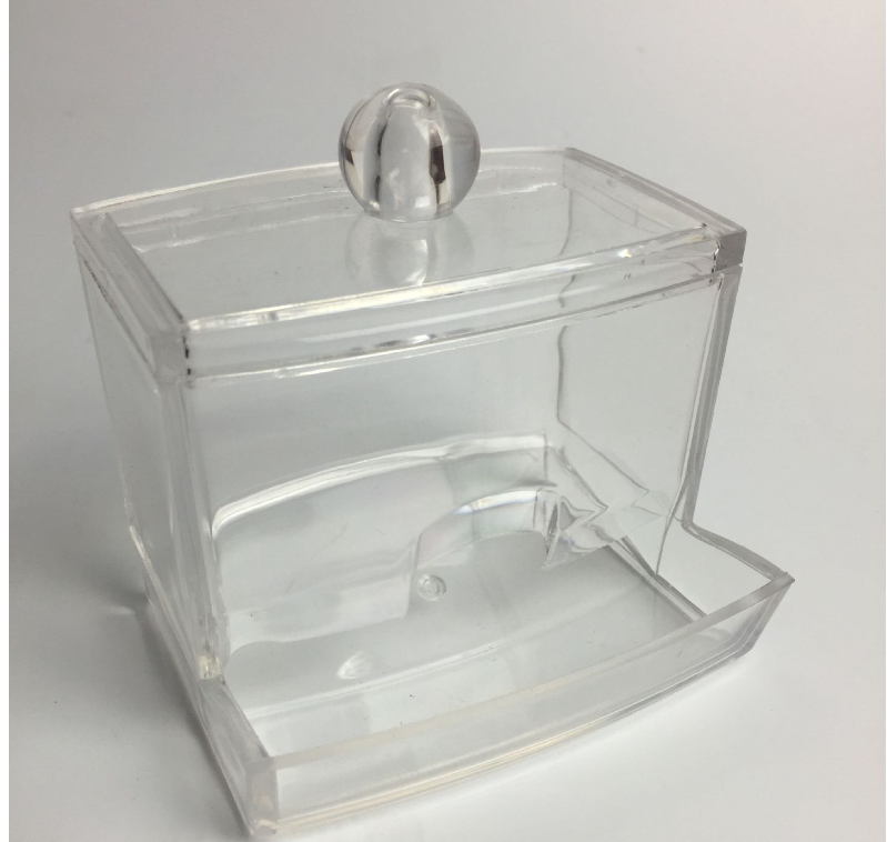 Cotton Swab Box in Use