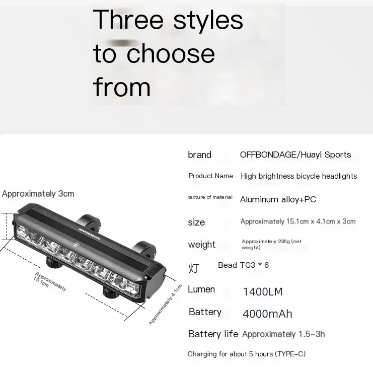 Lanterna para Bike Impermeável Frontal