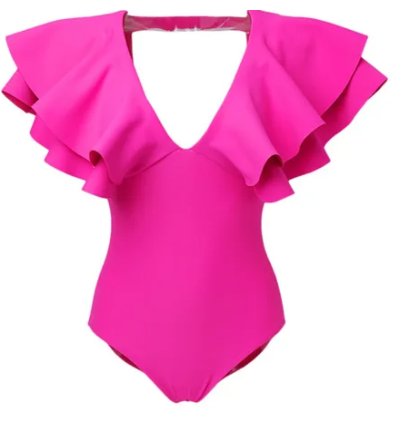 Playful Ruffles of Swimsuit