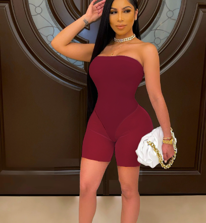 strapless playsuit image 2