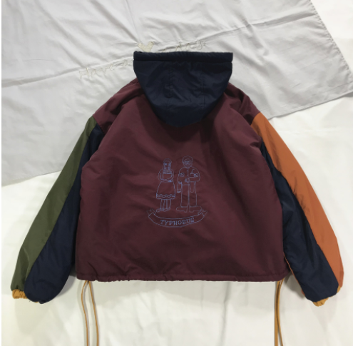 Color-blocking cotton jacket image 2