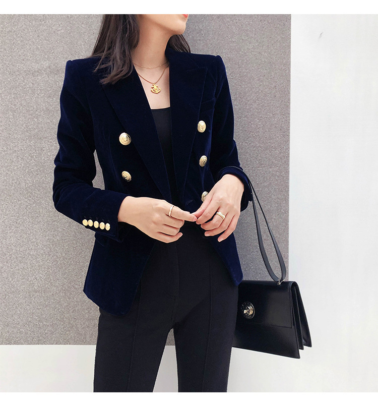 Imagem 6 do Casaco de Terno de Manga Longa com Abotoamento Duplo