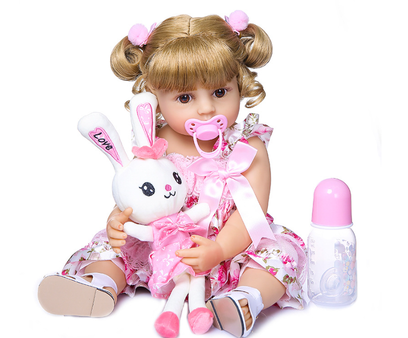 Realistic Reborn Baby Doll - Floral Pants