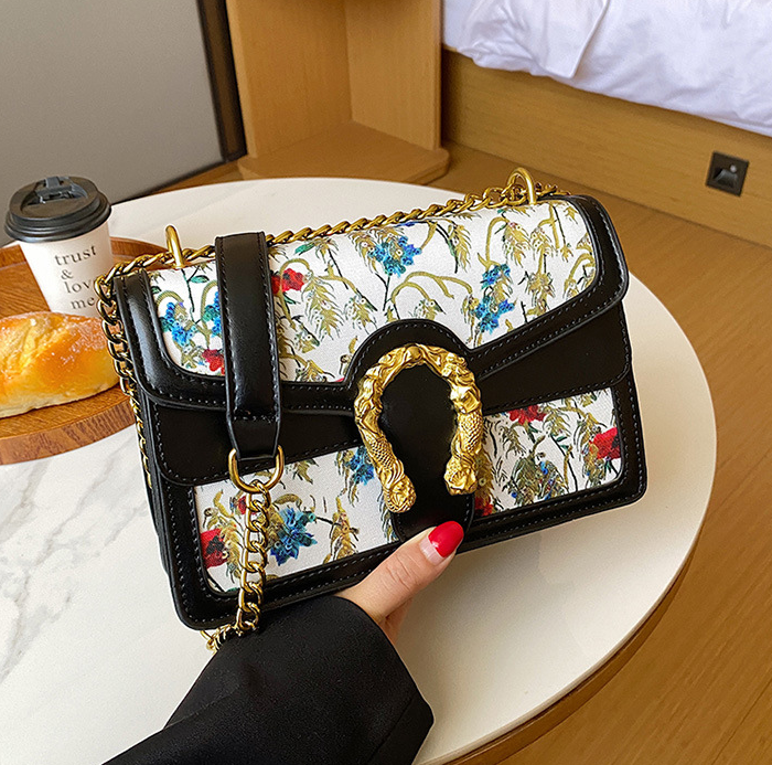 Embroidered Shoulder Bag Image 1