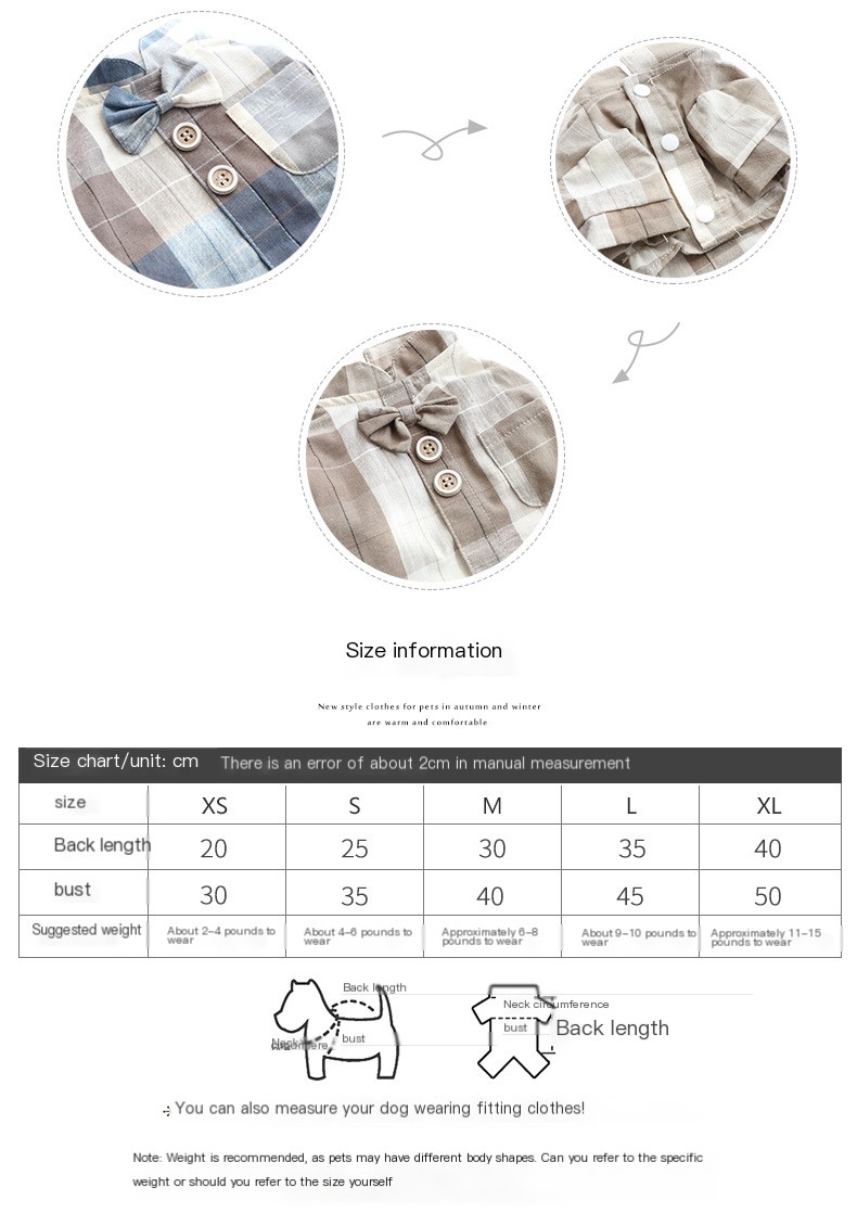 Dog Clothes Summer Thin Cat Bow Tie Shirt Dress