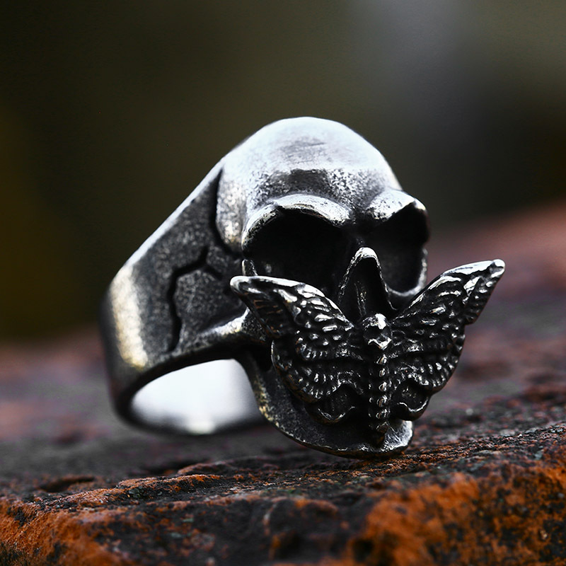 Skeleton Moth Ring Image 3