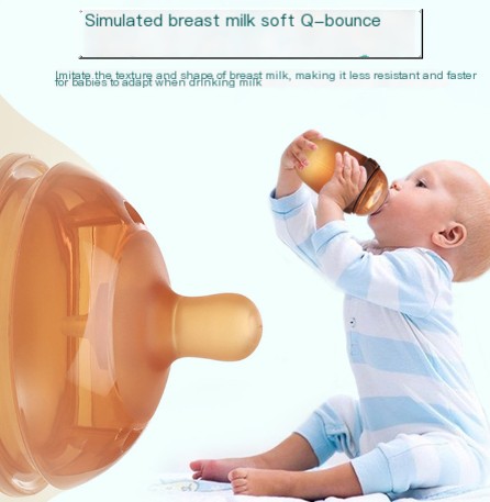 Wide-Mouth Nano-Silver Silicone Pacifier Display