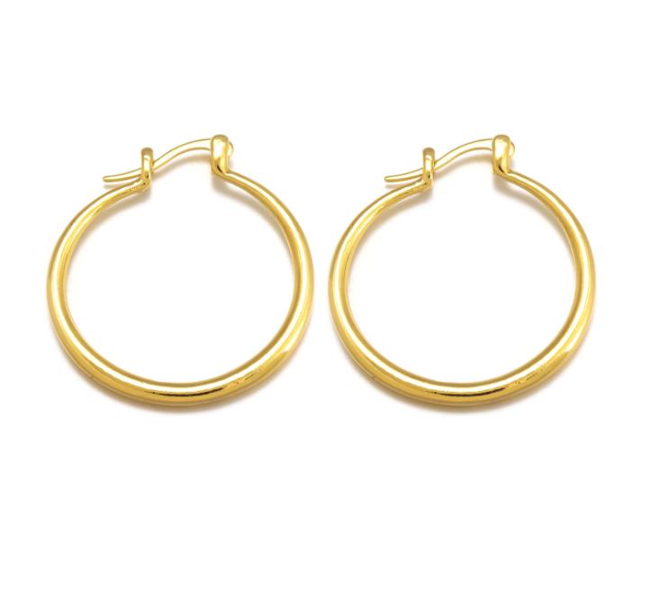 Rose Gold Hoop Earrings