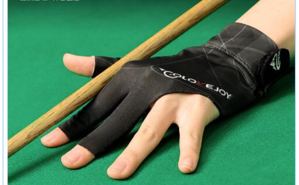 Open Finger Billiard Pool Gloves Adjustable Sticker Polyester Billiard Gloves Portable Lightweight Reusable Training Accessories