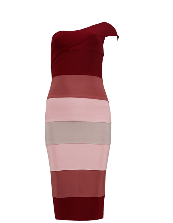 Model wearing Bandage Sexy Dress