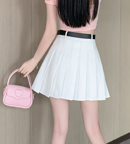 High Waist Pleated Skirt Image 2