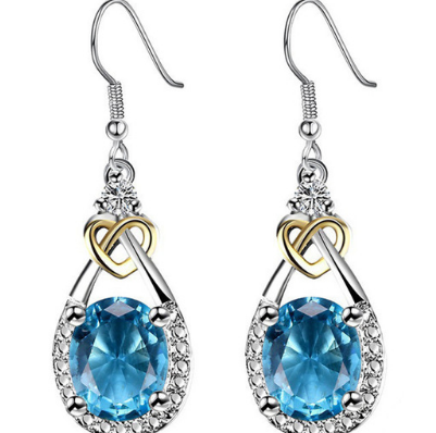 S925 Sapphire Earrings