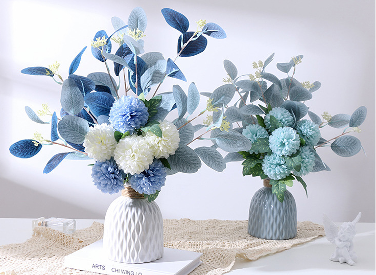 Faux Eucalyptus Leaf Bouquet 3