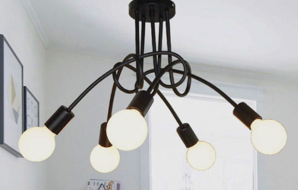 Twisted Elbow Ceiling Lamp Image 1