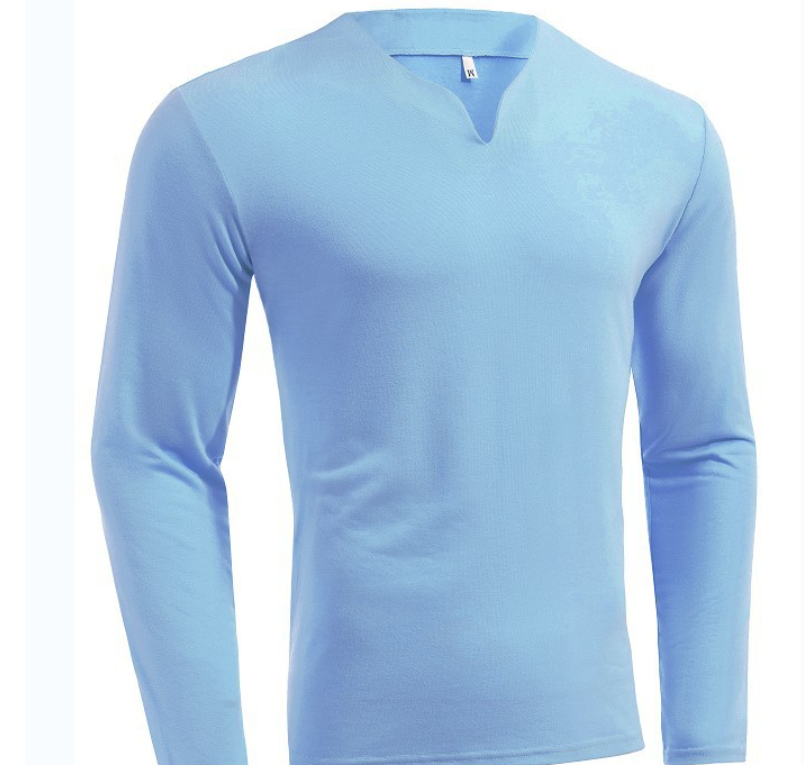 Men's Long Sleeve V-Neck T-Shirt 4