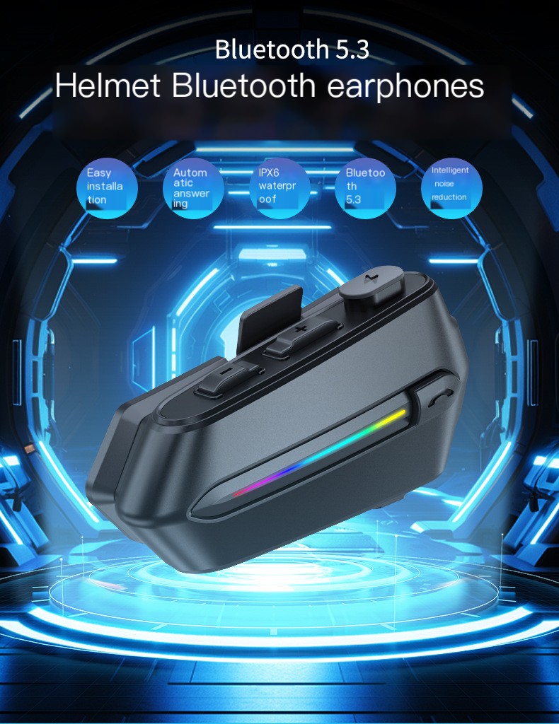 Wireless Motorcycle Helmet Headset