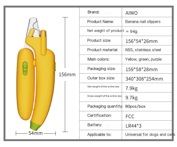 AIWO Pet Nail Clipper Image 1