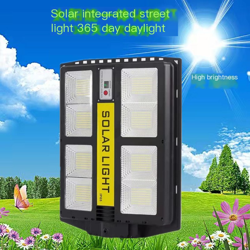 Integrated Solar LED Street Light in use