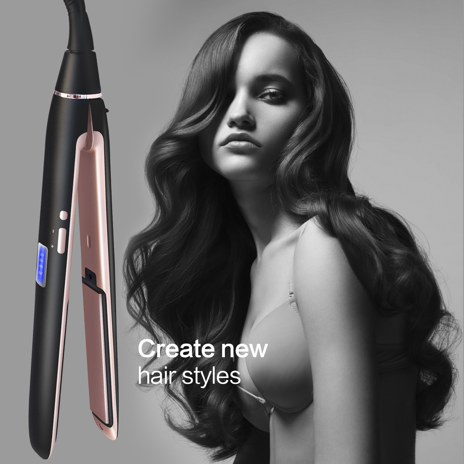 Hair Straightener and Curler Image 1