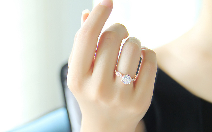 Crystal Zirconia Ring Image 2