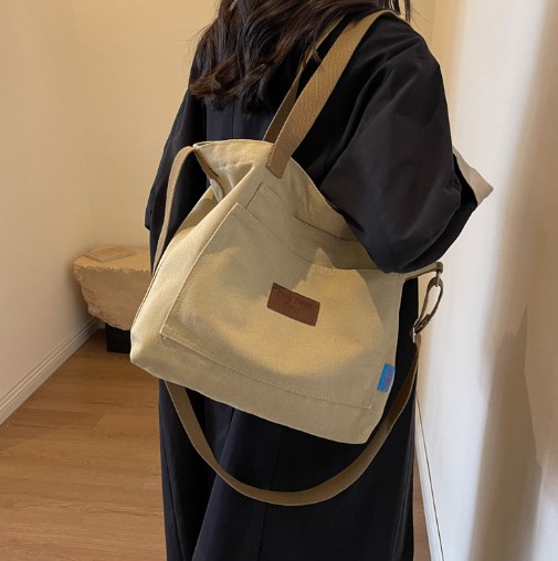 Large Capacity Women's Shoulder Bag - Black