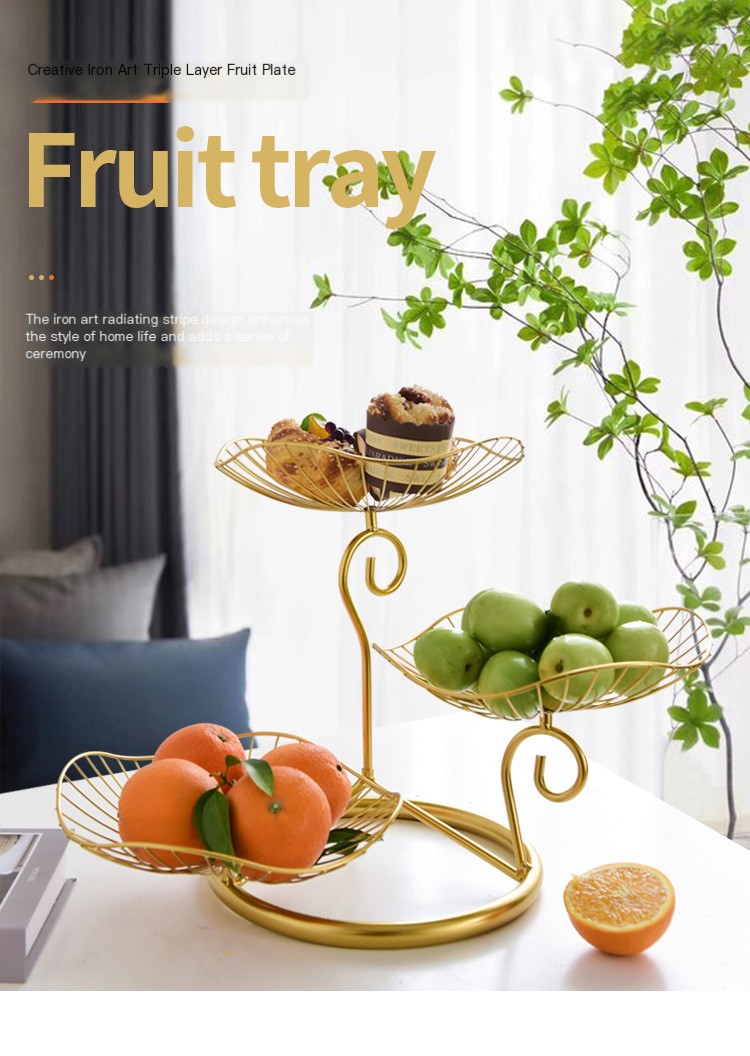 3 Tier Fruit Basket Stand 1