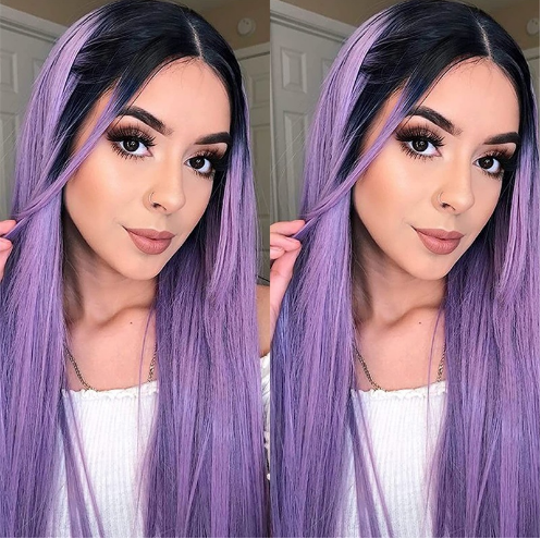 Gradient Long Straight Hair Wig - Image 1