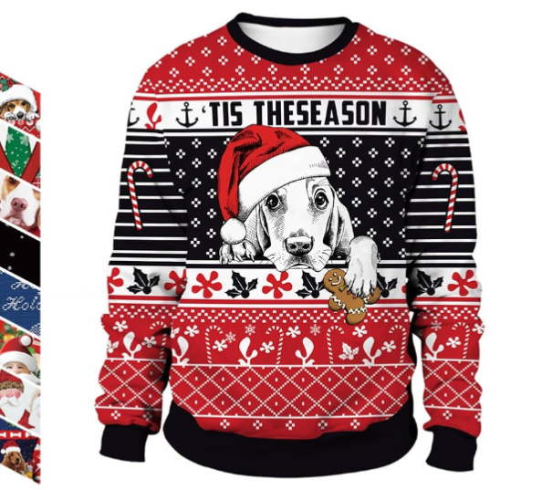Christmas Animal Print Pullover 3