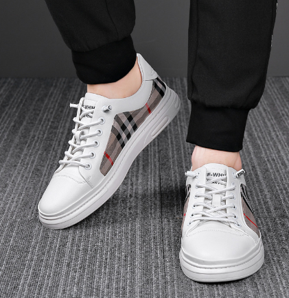 Breathable Check Cloth Board Shoes