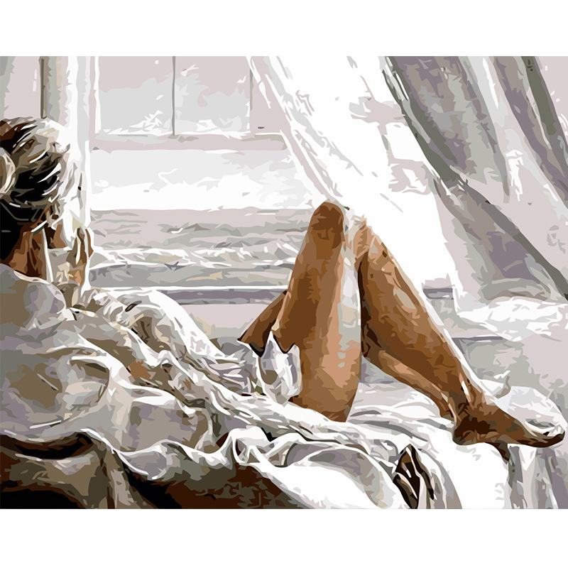 Beach Holiday Digital Oil Painting 1
