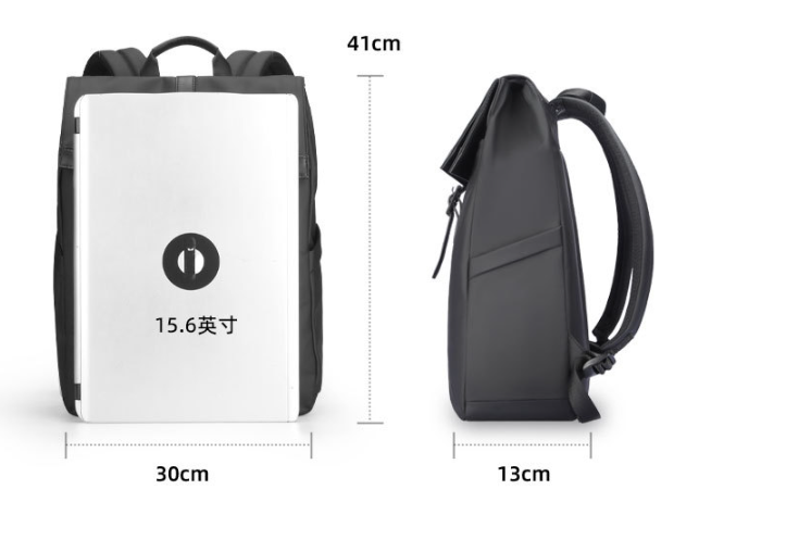 Oxford Canvas Casual Fashion Backpack Side View
