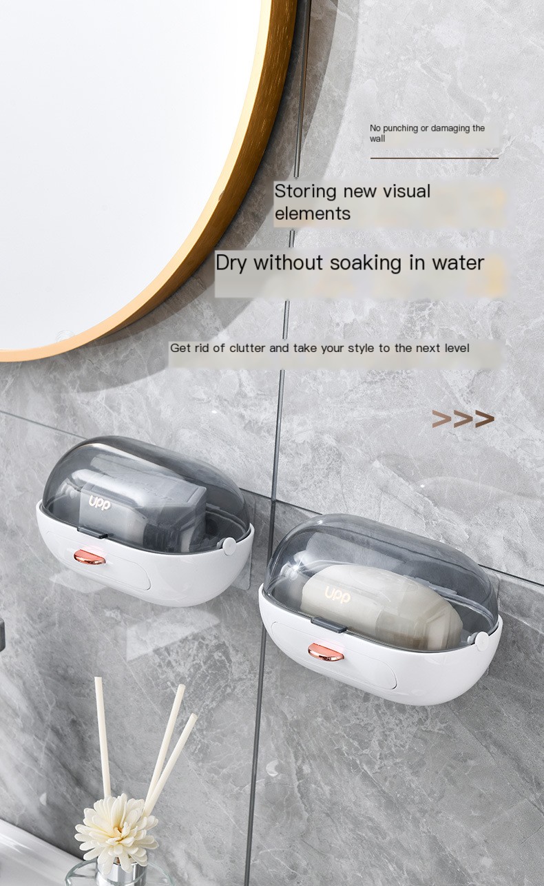 Light Luxury Wall-Mounted Soap Box Image 6