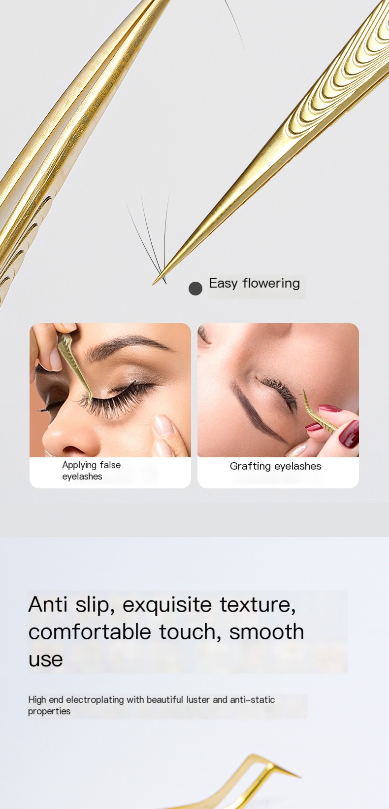 High Precision Eyelash Tweezers - Image 6
