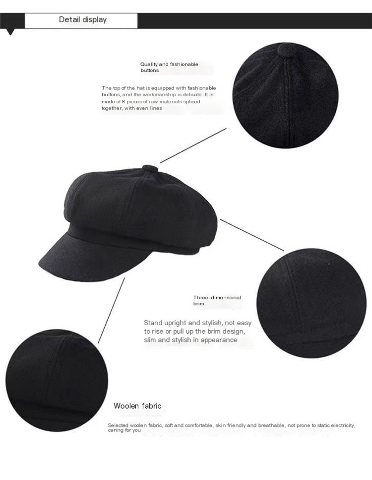 Octagon Lady Wool Beret 1