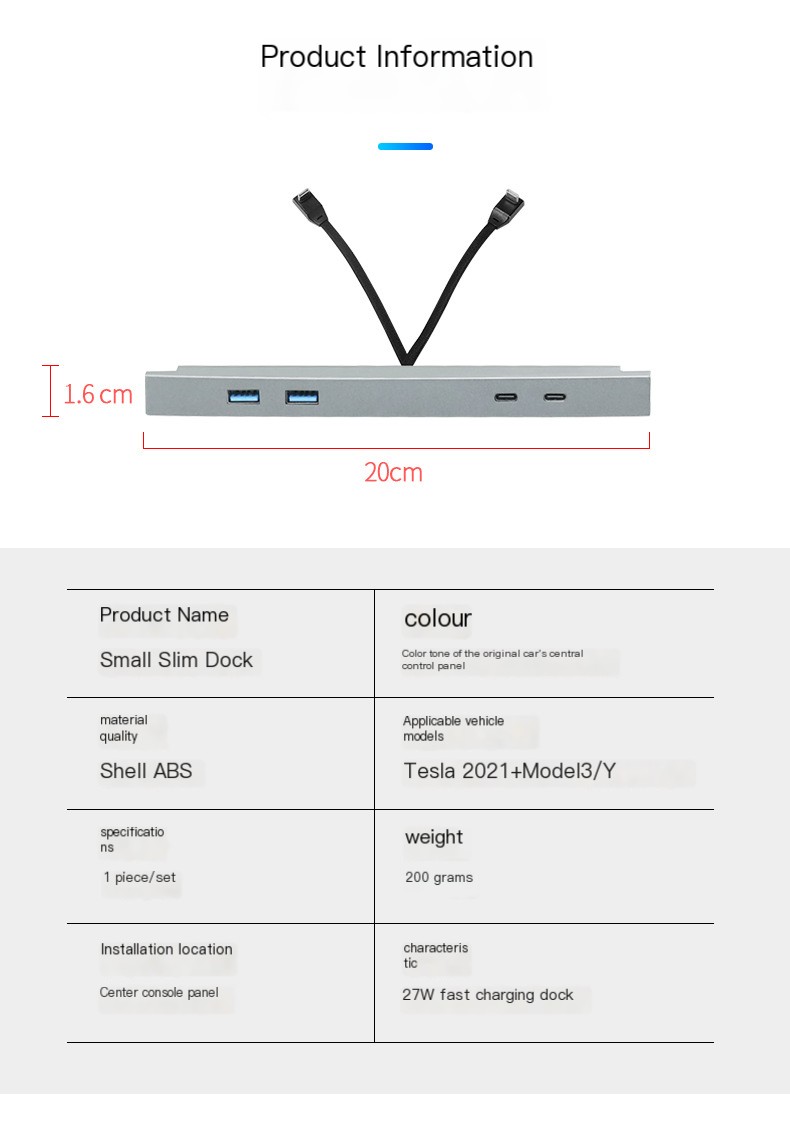 Tesla Dock Gray Color