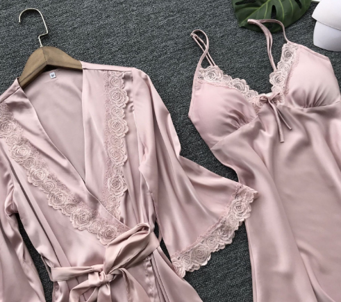 Charlotte Satin Robe