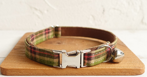 Plaid Cat Collar