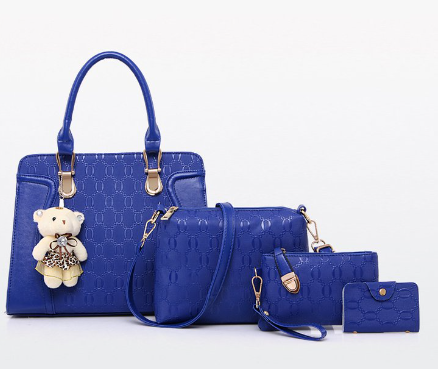 Women's Solid Color Bag Set Image 2