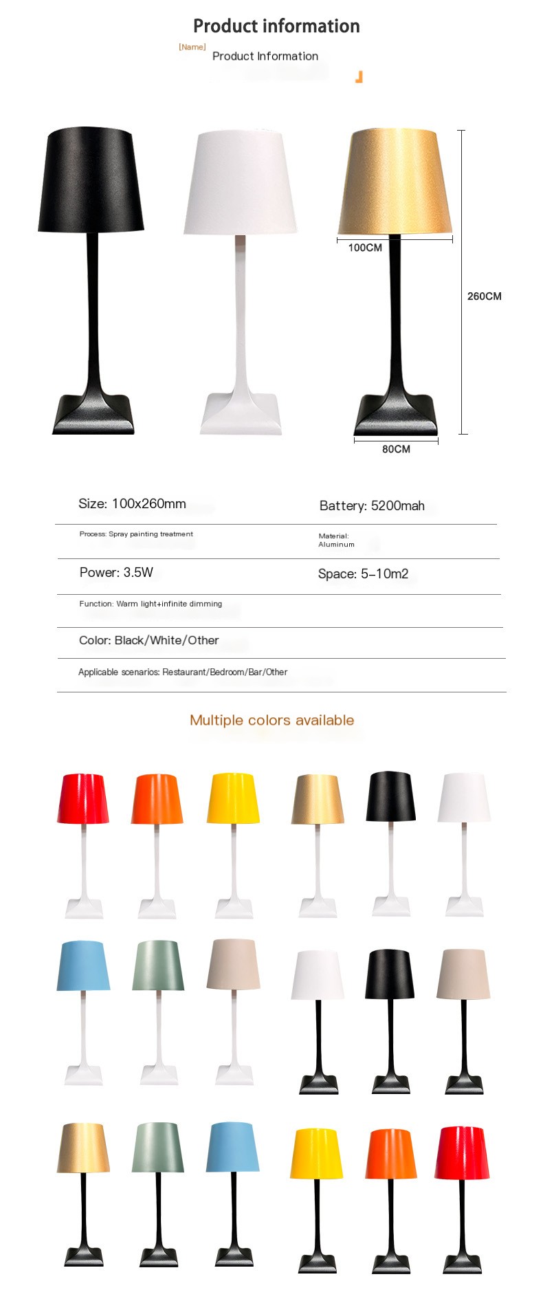 LED Charging Table Lamp Image 5