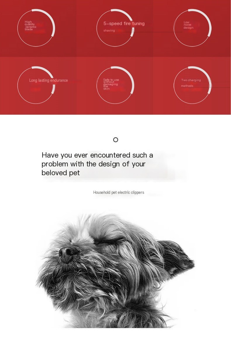 Electric Pet Clipper Set