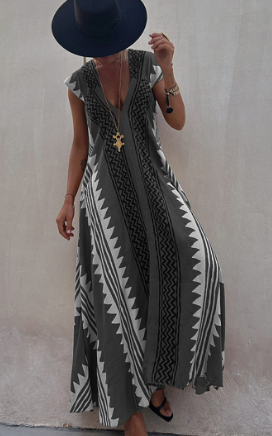 Oversized swing dress - detail view